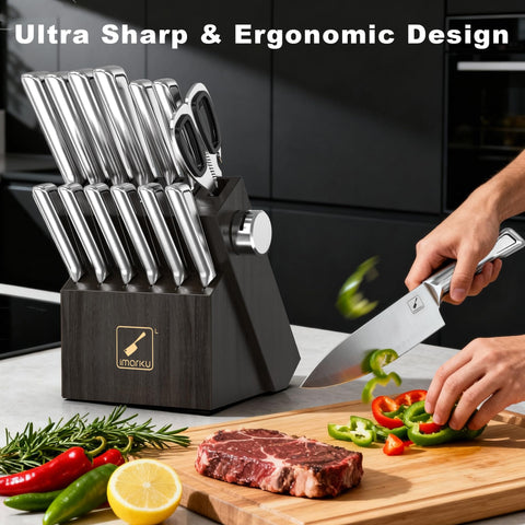 Imarku 8-inch chef knife for precise, everyday slicing and chopping