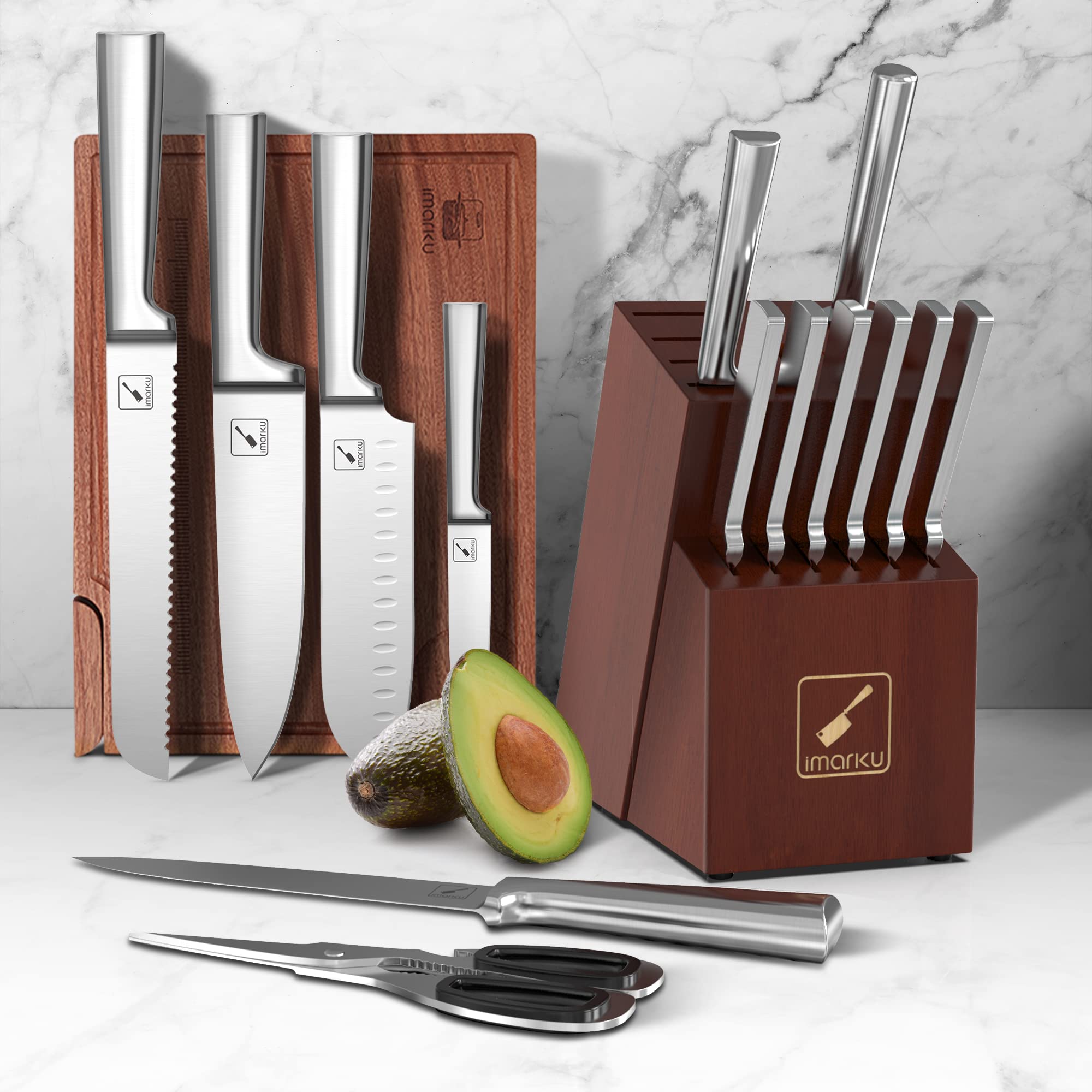 Imarku multi-purpose shears ready for herbs and opening packages.