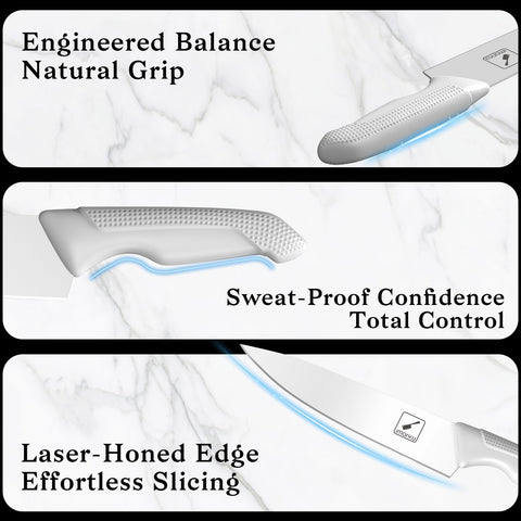 Imarku 3.5-inch paring knife; precise detail work.