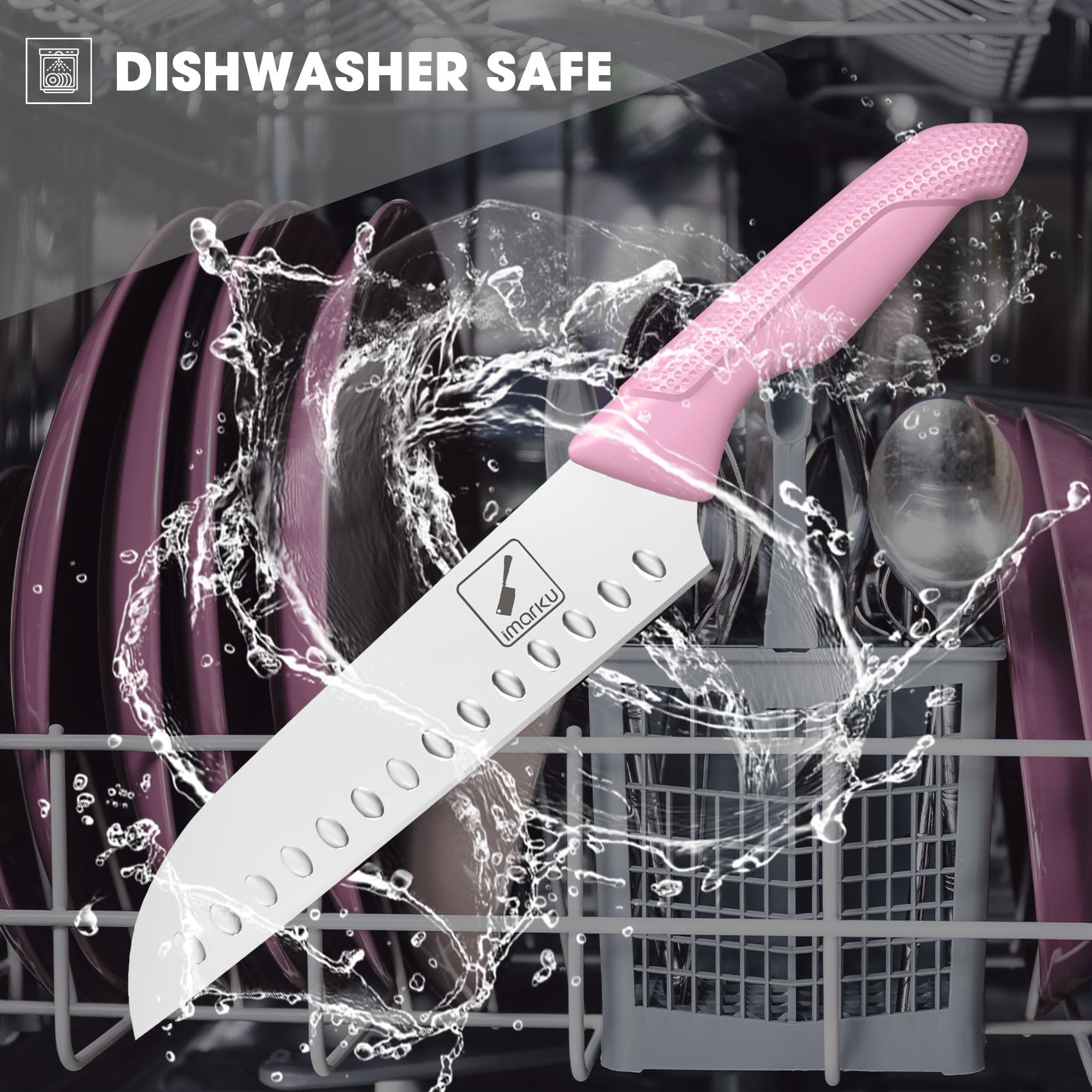 Imarku pink paring knife provides precision for small tasks
