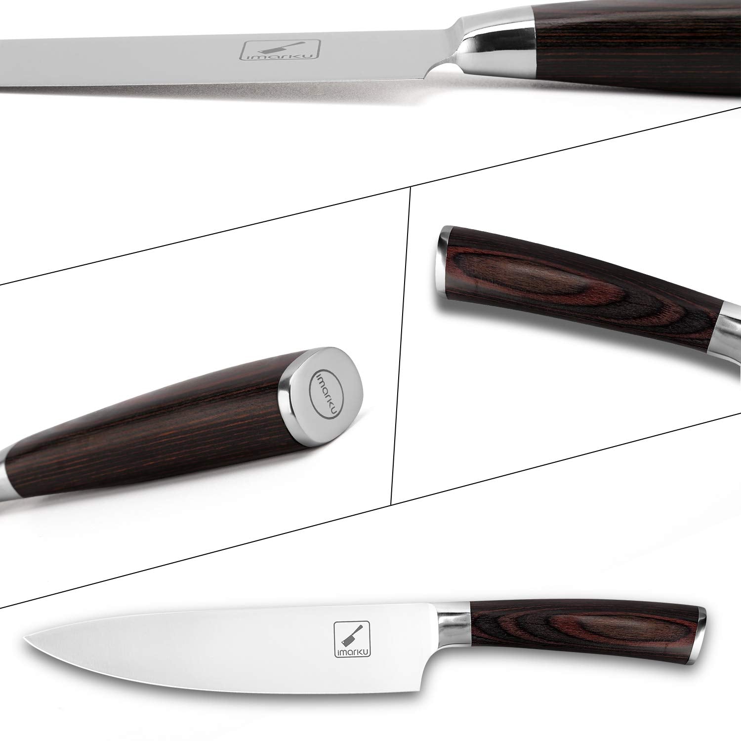 imarku blade with glossy stainless finish resists tarnish and corrosion