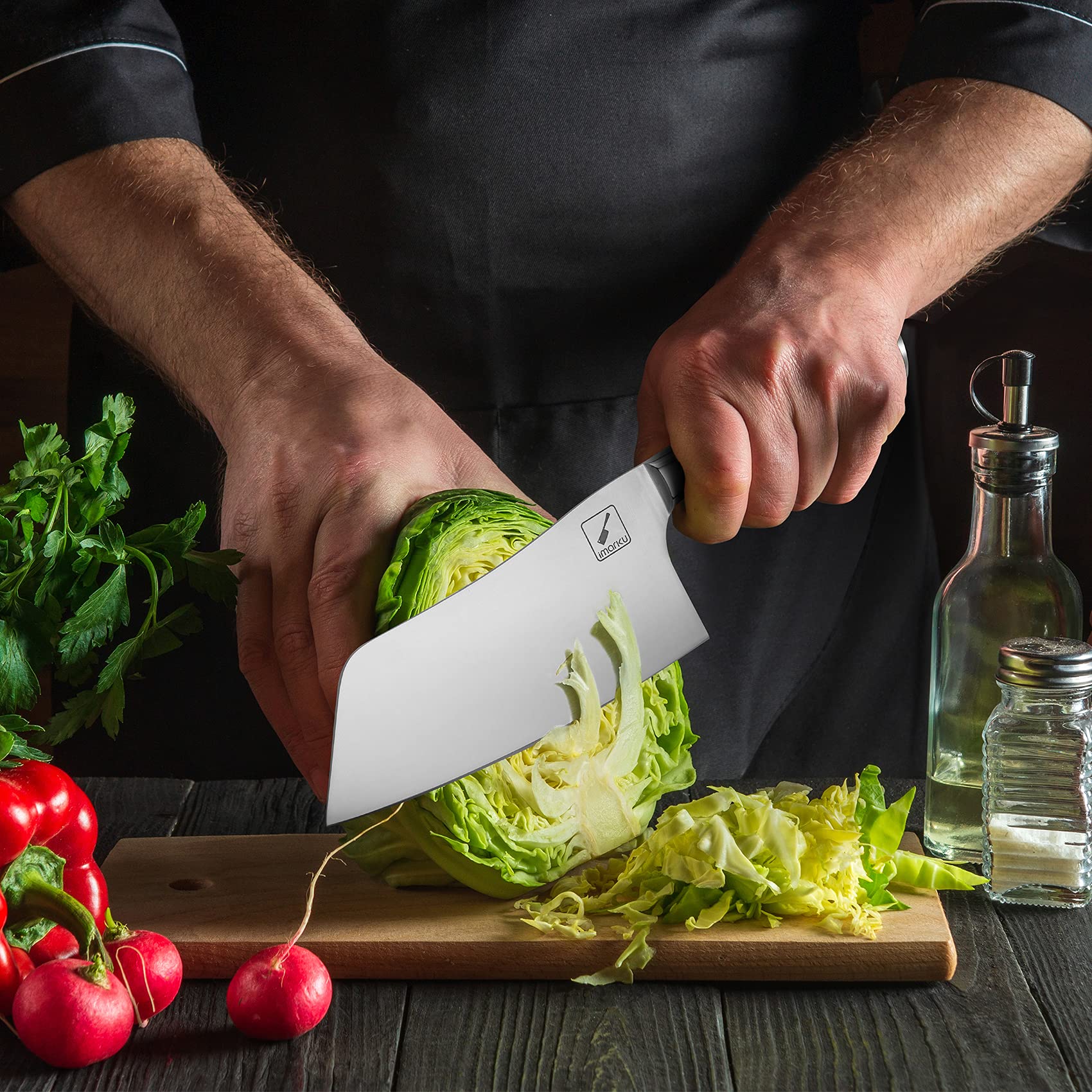 imarku vacuum heat-treated blade maintains sharpness for long-lasting performance