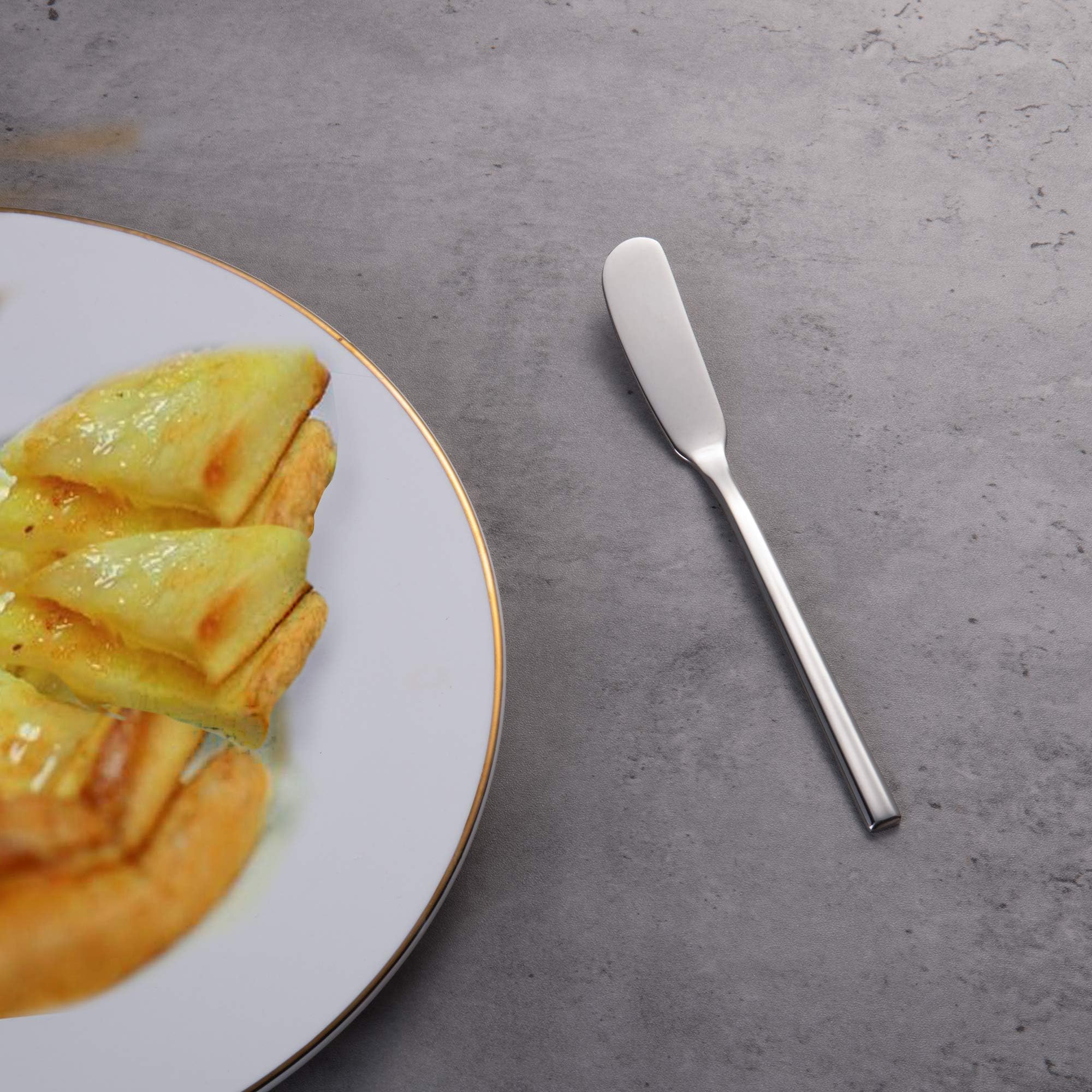 IMEEA kitchen-dining collection of butter knife spreaders complements tableware.