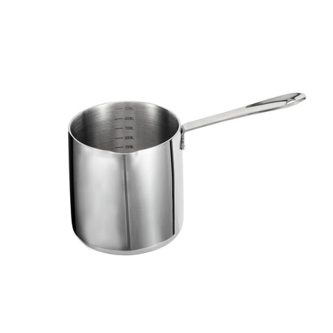 IMEEA milk warmer pot with spout for precise pours in Turkish coffee