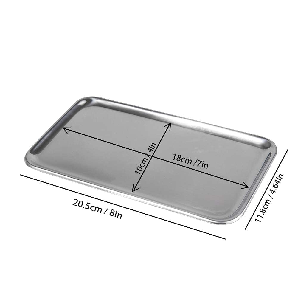 IMEEA small silver tray displaying perfume bottles with a touch of modern polish