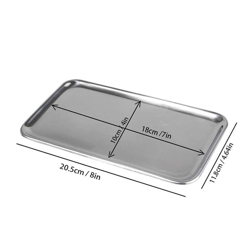IMEEA small silver tray displaying perfume bottles with a touch of modern polish