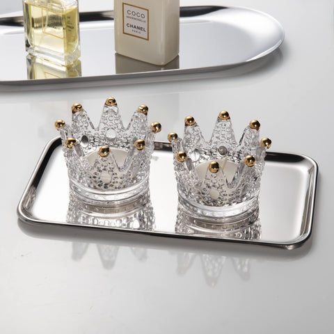 IMEEA small silver tray blends modern minimalist design with functional storage