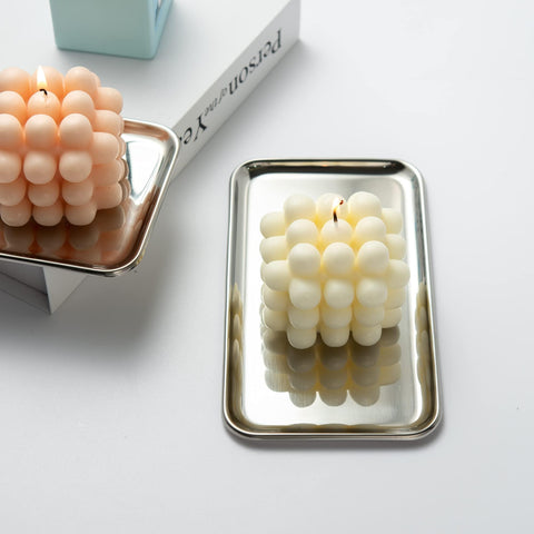 IMEEA small silver tray as a versatile vanity and serving accessory for gatherings