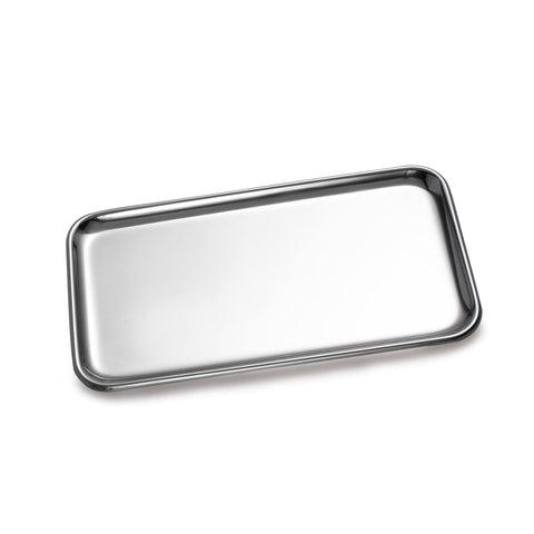 IMEEA small silver tray on vanity for jewelry organization and elegance