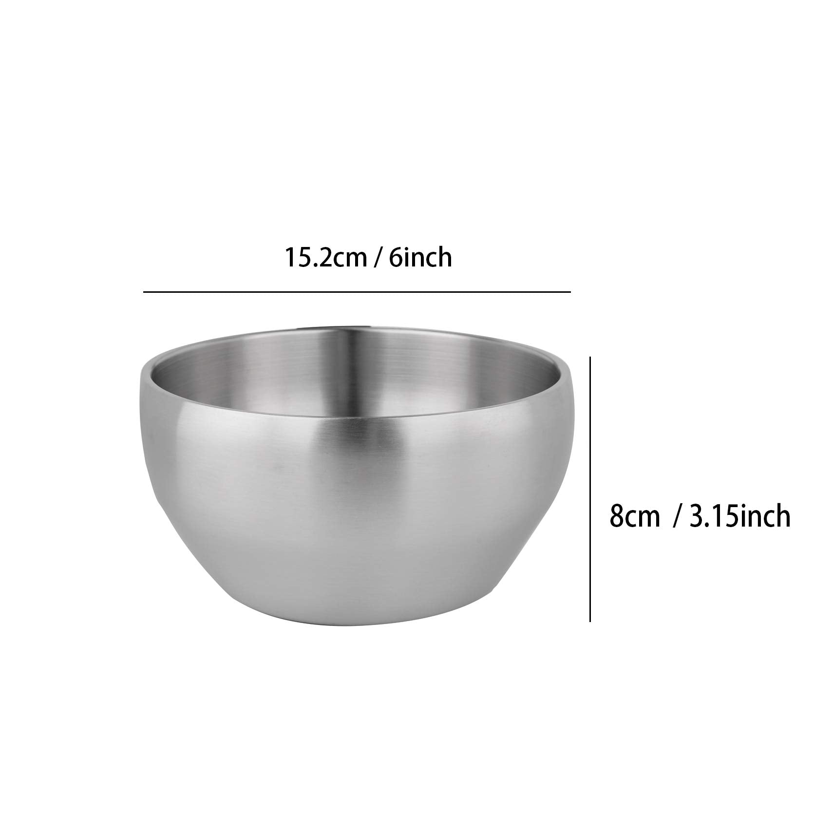IMEEA SUS304 stainless steel bowl close-up highlights durable, food-safe construction.