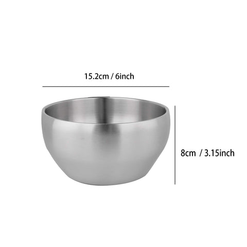 IMEEA SUS304 stainless steel bowl close-up highlights durable, food-safe construction.