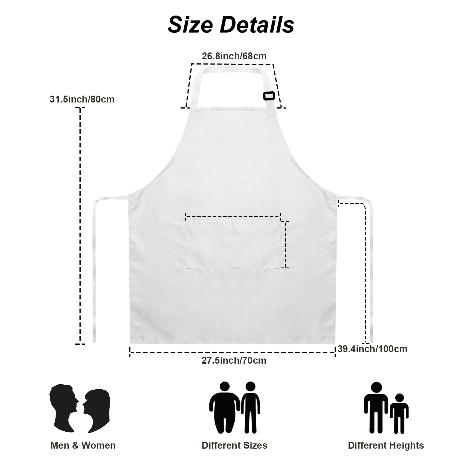 IMERAGO large 70x80 cm size fits most body shapes.