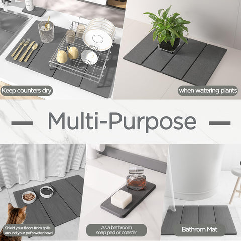 ImgRose stone mat set with large and small mats for versatility.