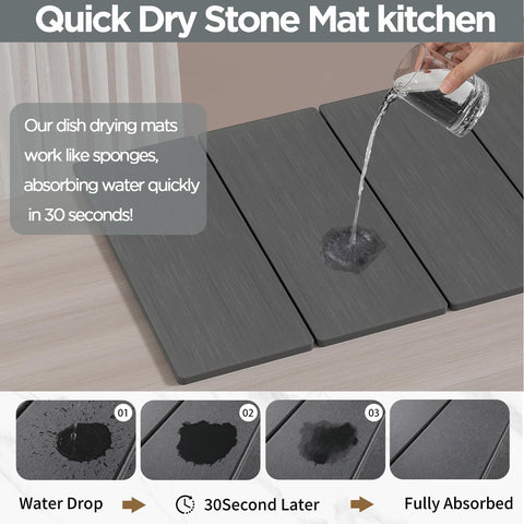 ImgRose small stone drying mat used as soap mat or coaster.
