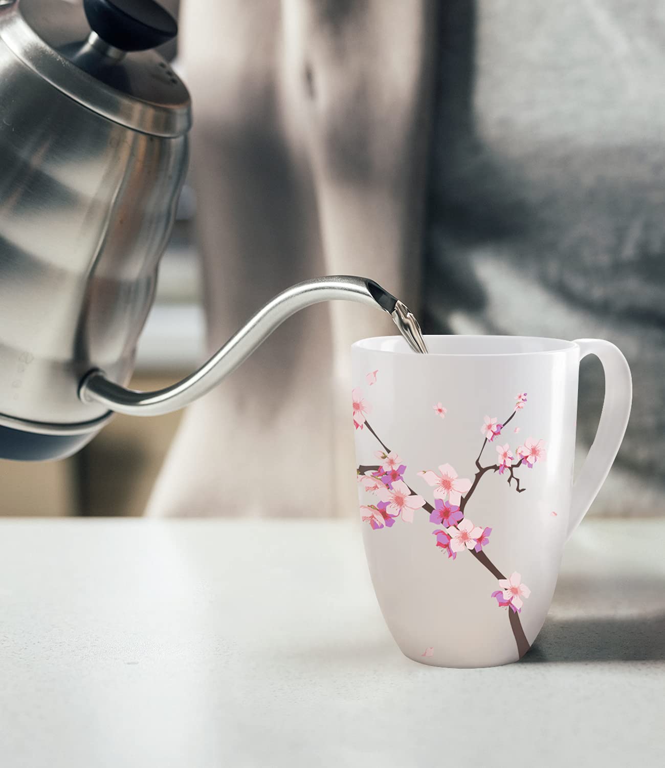 Immaculife porcelain mug is microwave and dishwasher safe for easy cleanup
