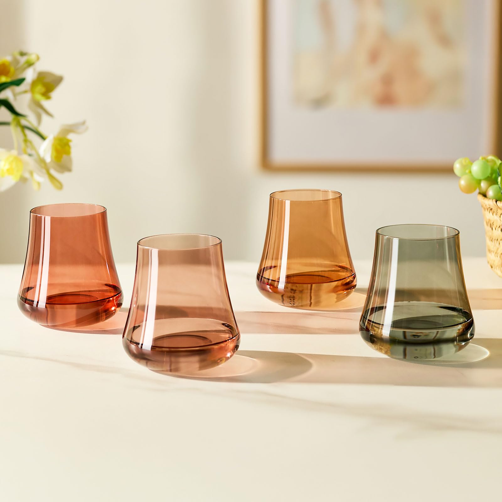 Imourari glasses balance aroma and acidity with a tapered rim.