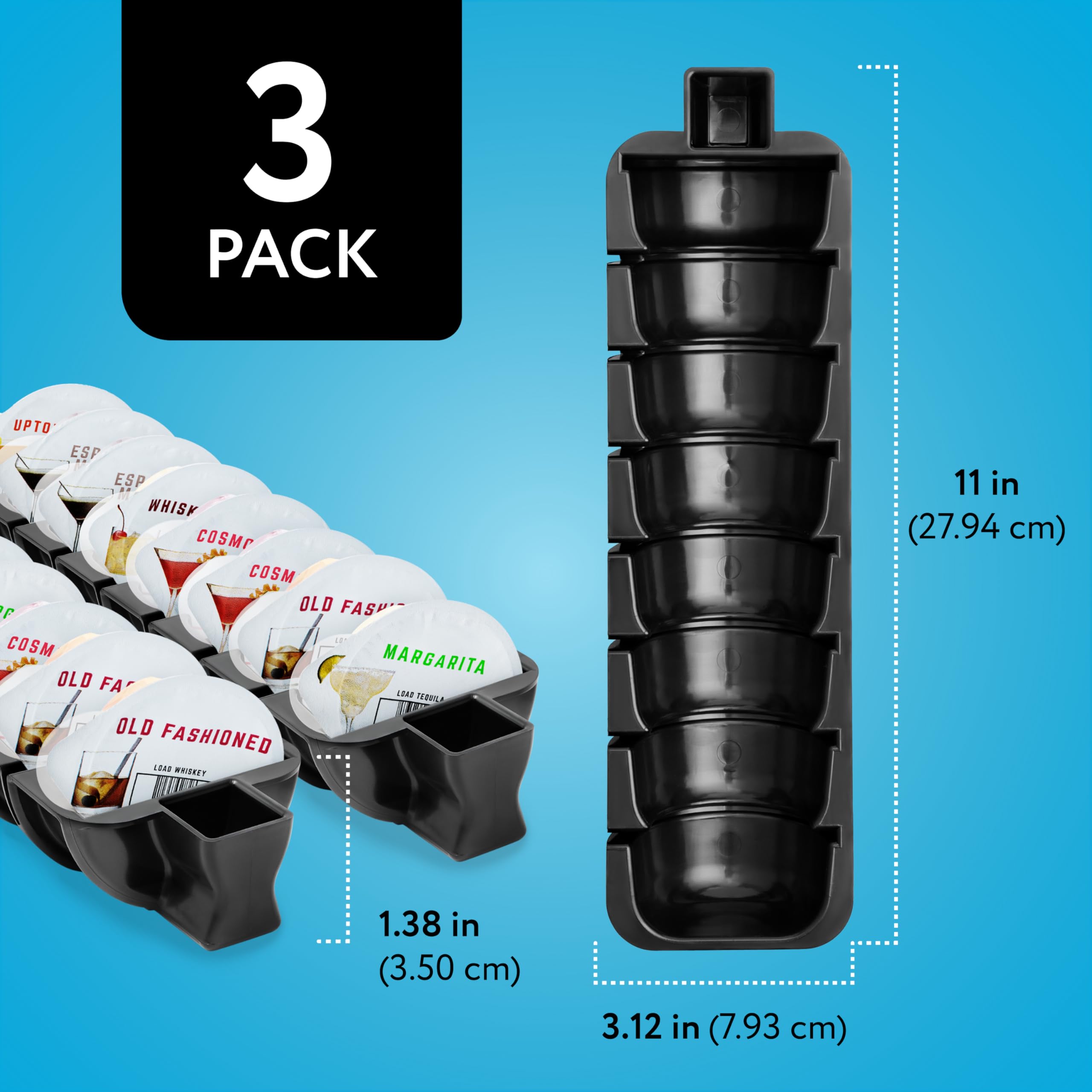 IMPRESA compact pod storage fits countertops or wine fridges for convenient storage.