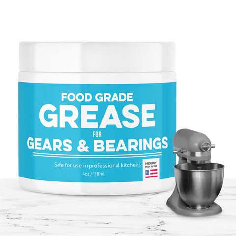 IMPRESA high-viscosity grease bottle for food-safe lubrication of mixers and appliances.