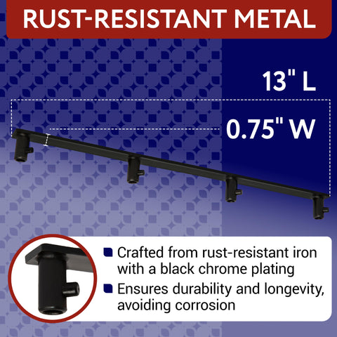 IMPRESA chrome-plated iron finish close-up showing durable, rust-resistant construction.