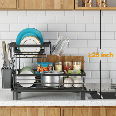 IMXSUMDA space-saving rack organizes pots and pans efficiently.