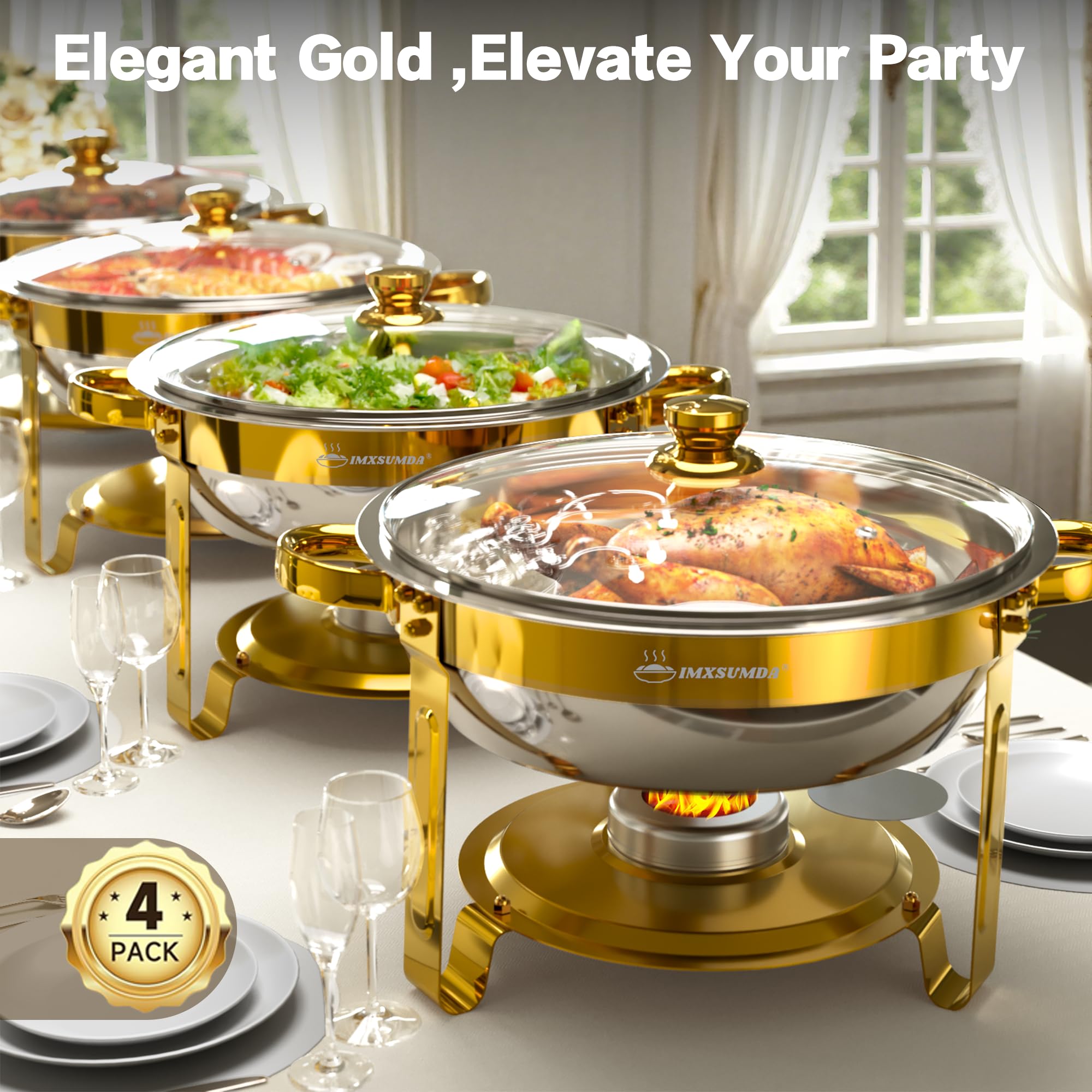 IMXSUMDA safety-rolled-edges design reduces risk during handling and cleaning.