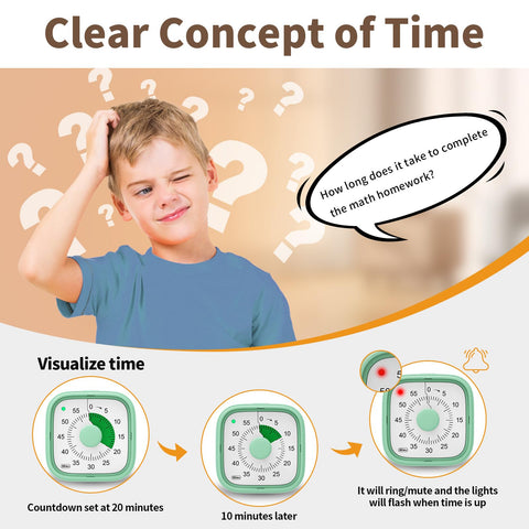 Incolumitas Silent ADHD timer provides a quiet countdown to minimize distractions