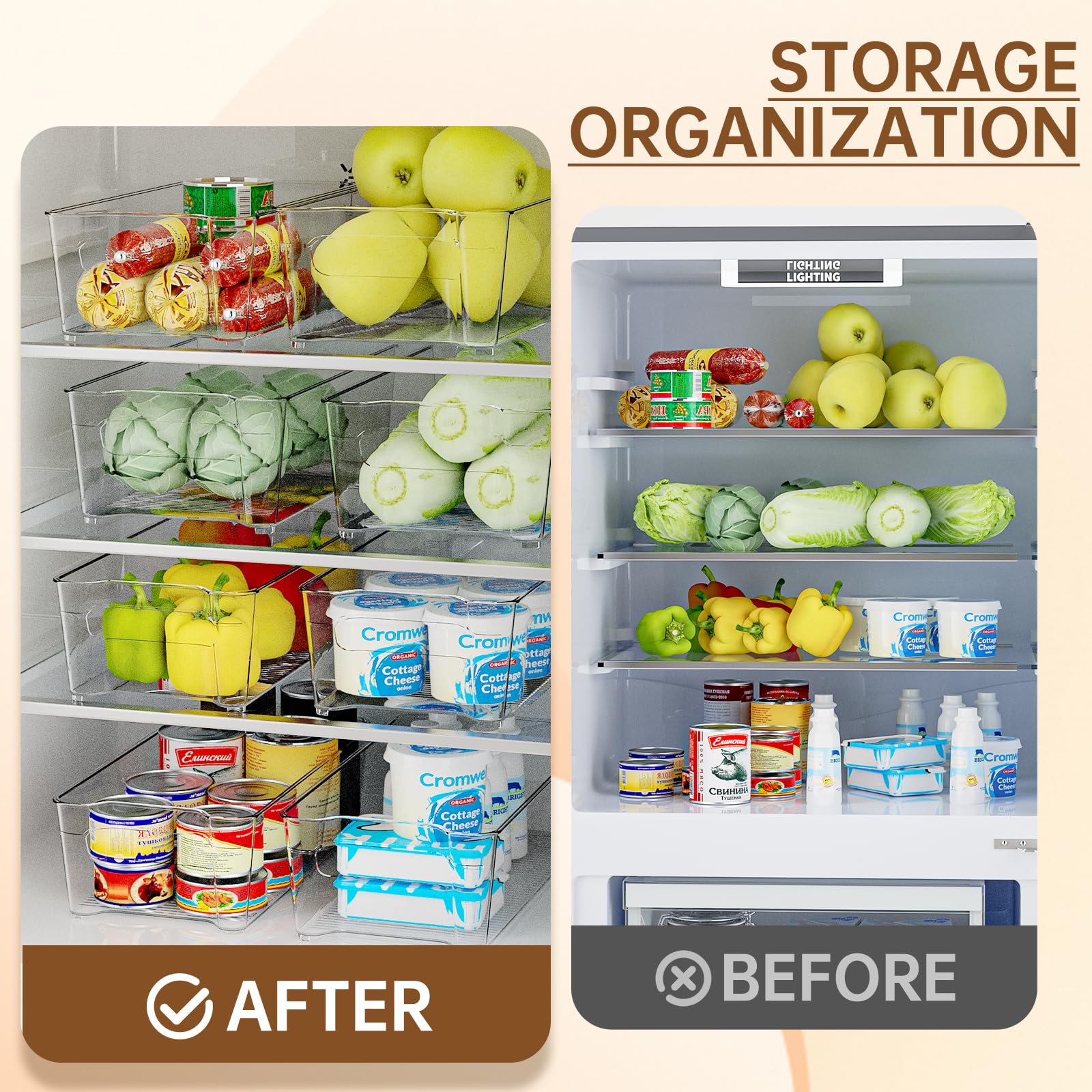 Incostar freezer bin with clear view supports organized freezing.