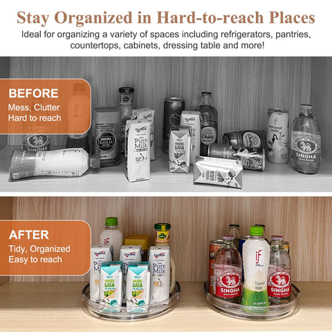 Incostar spice rack turntable provides stable, fast access to jars.