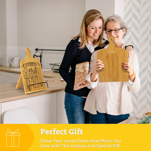 Indirewash kitchen-counter cookbook stand supports heavy cookbooks securely