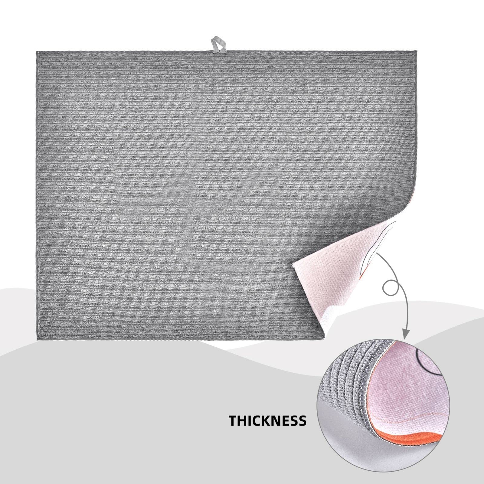Indokyeyqaz Foldable drying mat rolled for compact storage after use