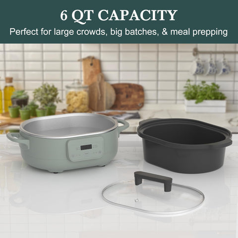 INDY VAC removable pot simplifies washing and serving