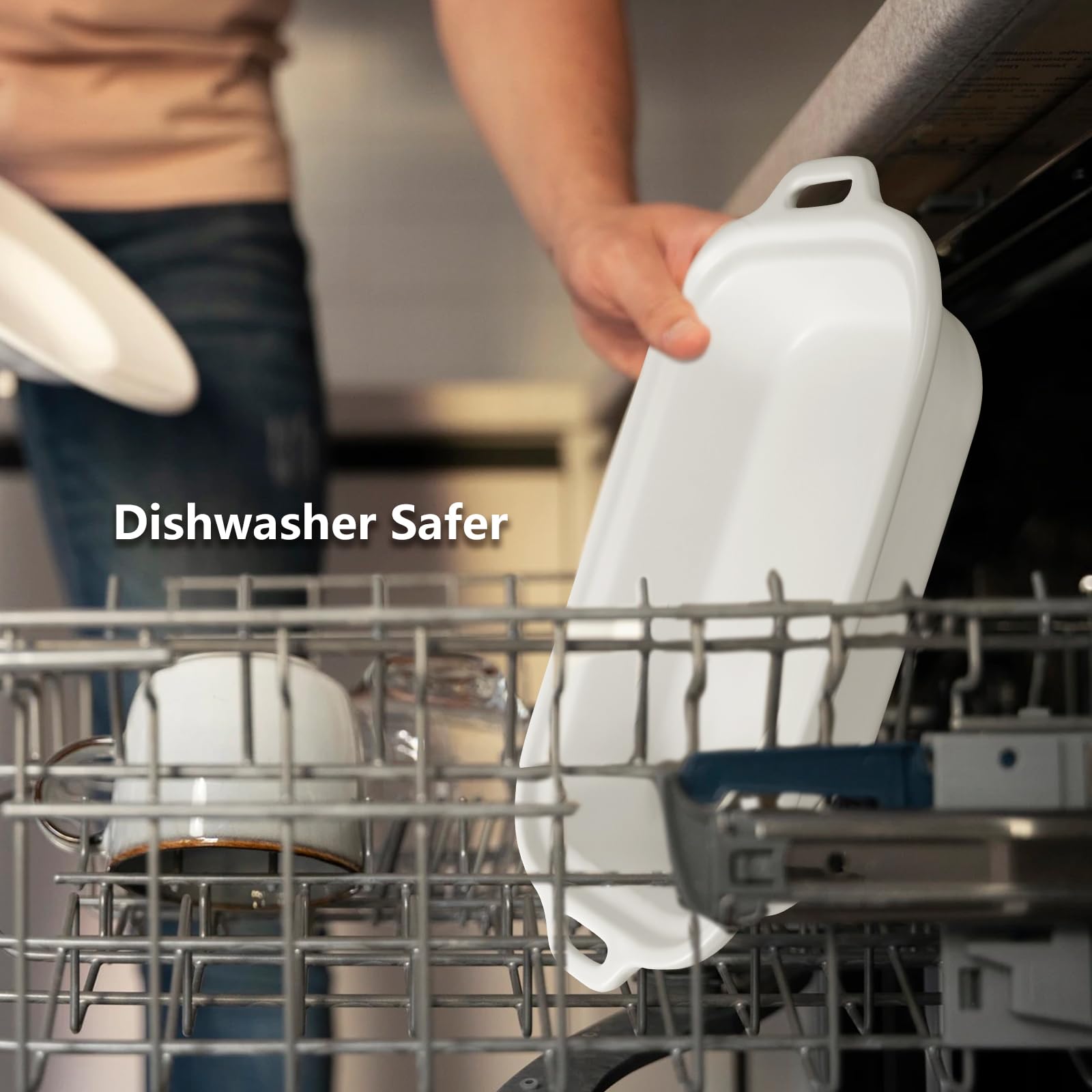 INDY VAC dishwasher-safe ceramic pot on rack for easy cleanup