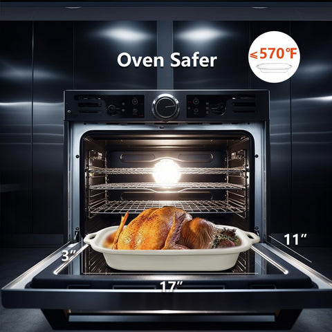 INDY VAC oven-safe ceramic dish prepared for high-heat roasting