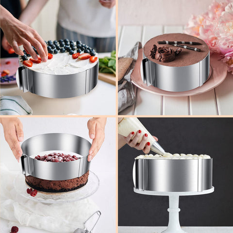 iNeibo cake ring, dishwasher and oven-safe for easy cleaning.