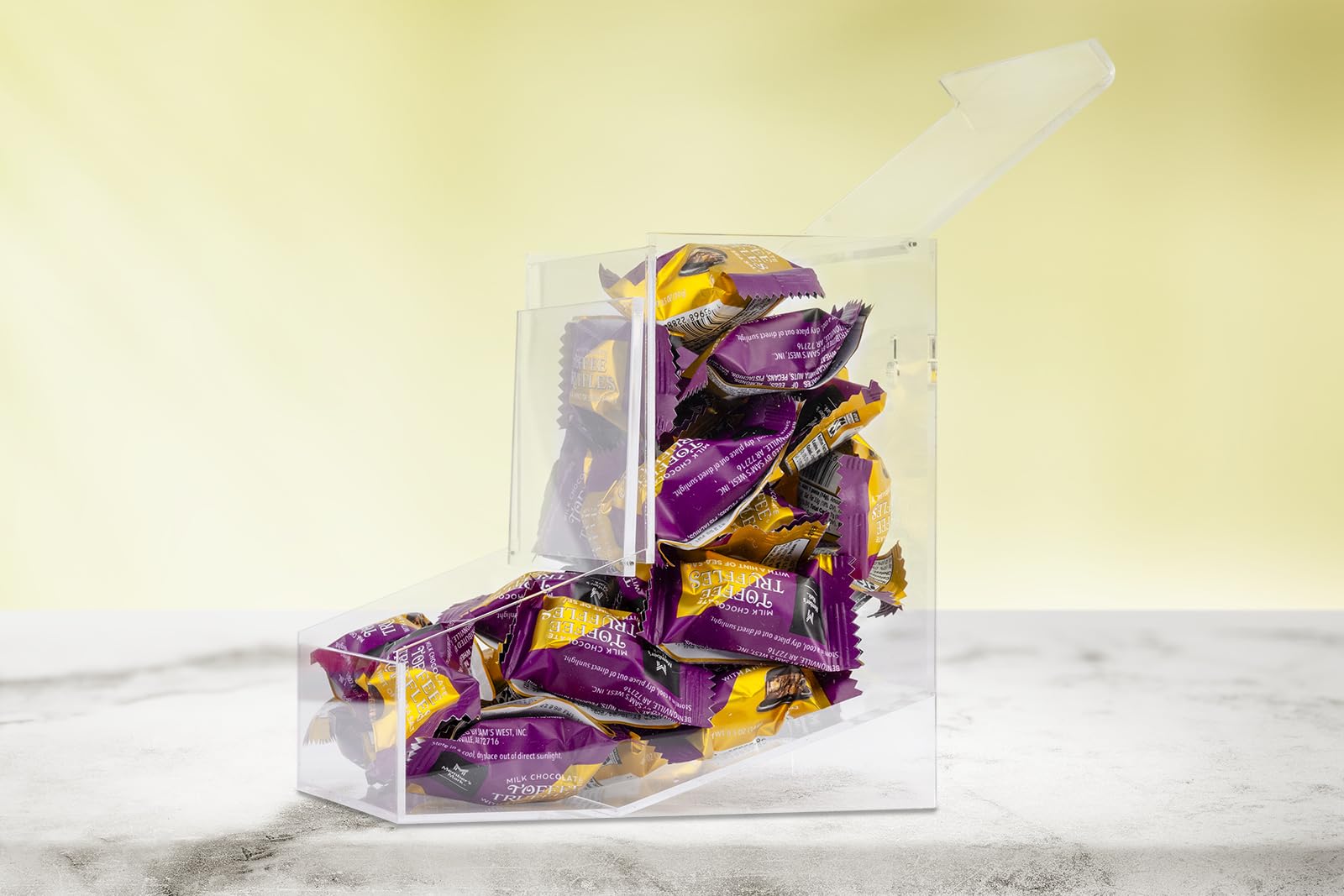 Inevibe Candy Dispenser countertop or wall-mount ready for versatile placement.