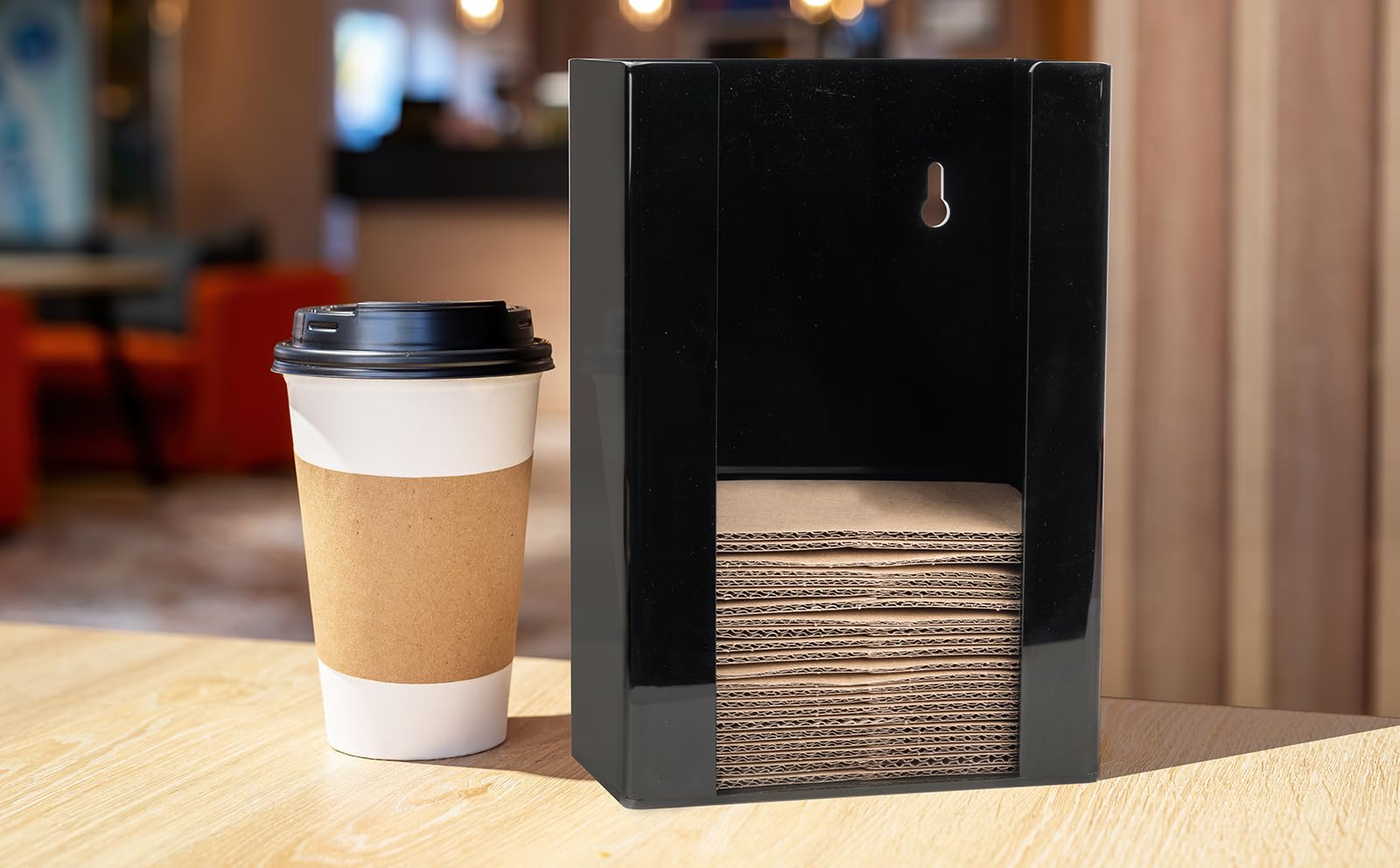 Inevibe front-opening sleeve holder offers easy access and reduced waste