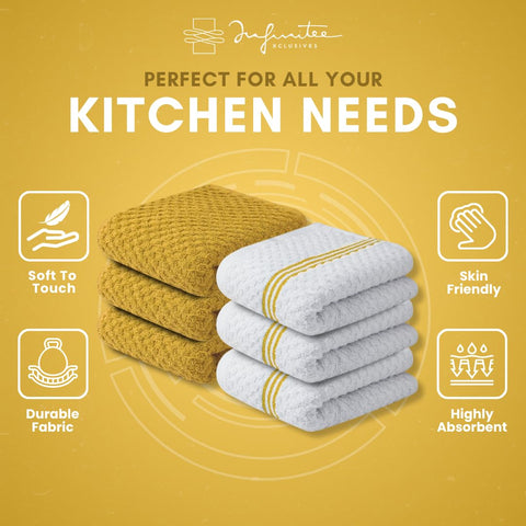 Infinitee Xclusives machine-washable towels simplify cleanup routines