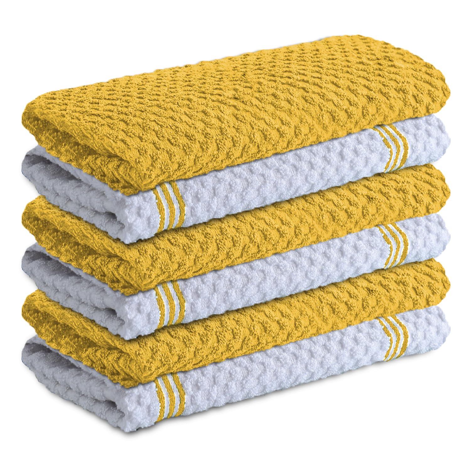 Infinitee Xclusives radiant-yellow tea towel for vibrant kitchen drying