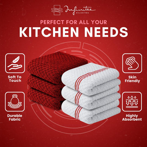 Infinitee Xclusives towel shown as durable and machine-washable.