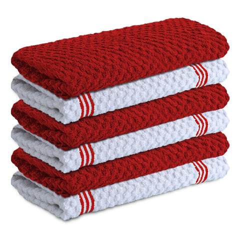 Infinitee Xclusives towel close-up showcasing ultra-soft terry texture for kitchen use.
