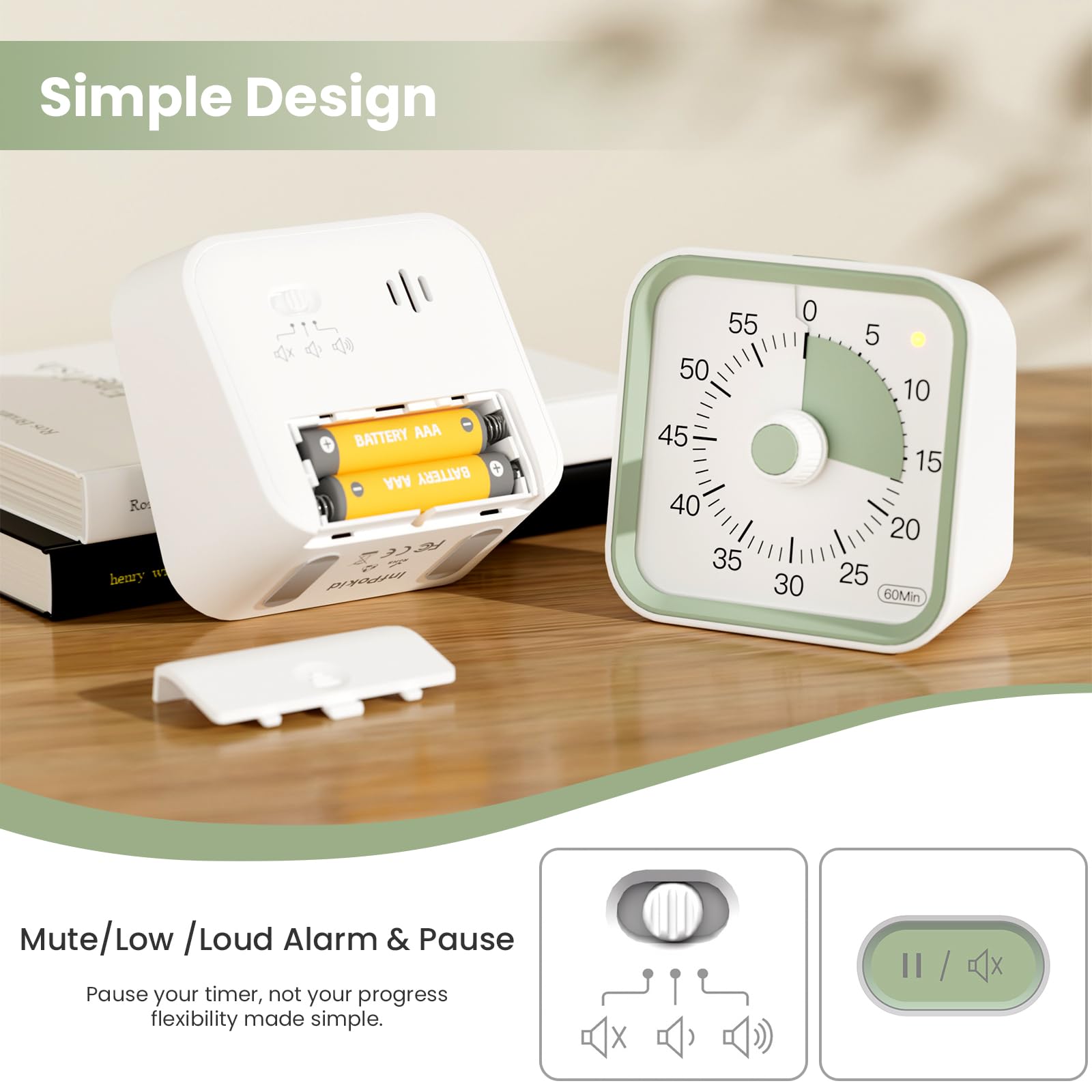 InfPokid Classroom visual timer facilitates transitions and group activities.