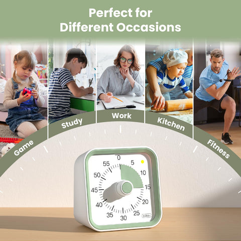 InfPokid Durable portable timer operates quietly on any desk or counter.
