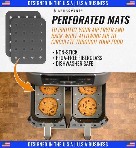 INFRAOVENS dehydration mesh enables efficient drying with minimal mess.