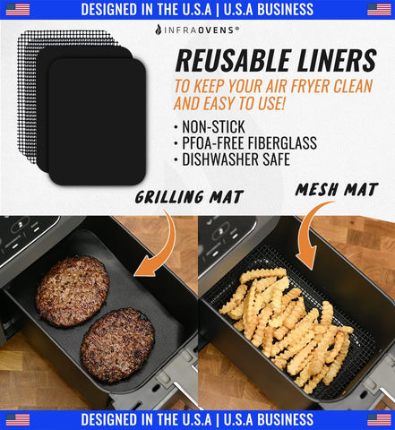 INFRAOVENS recipe booklet provides beginner-friendly ideas to start air frying.