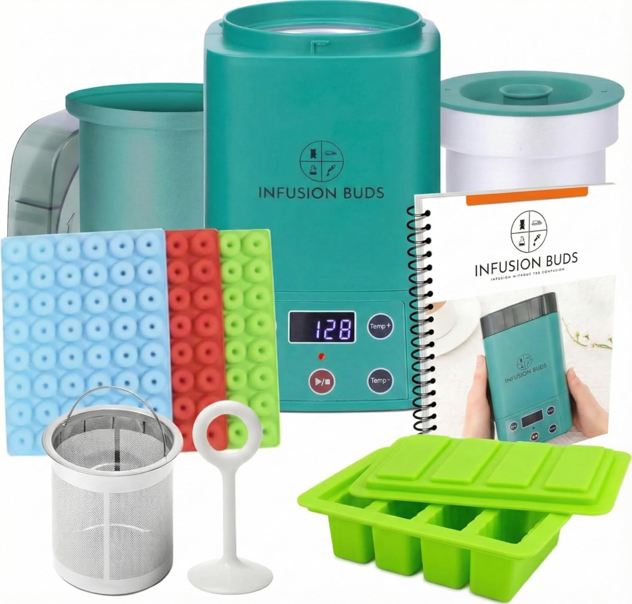 Infusion Buds 2-in-1 unit in action for home decarb and infusion