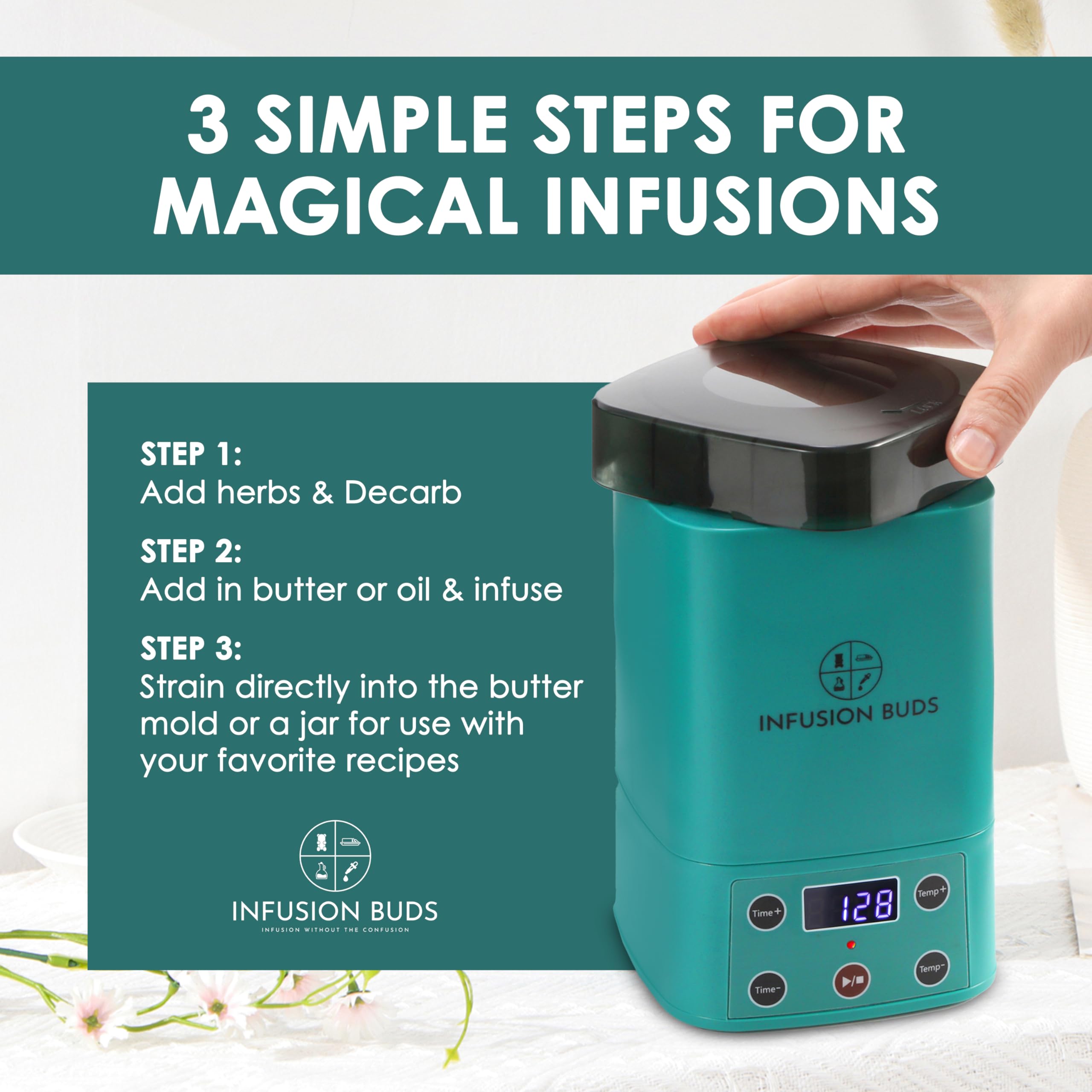 Easy-clean infusion insert featured for quick cleanup