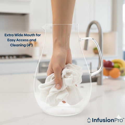 Infusion Pro all-purpose pitcher suitable for tea, juice, or water