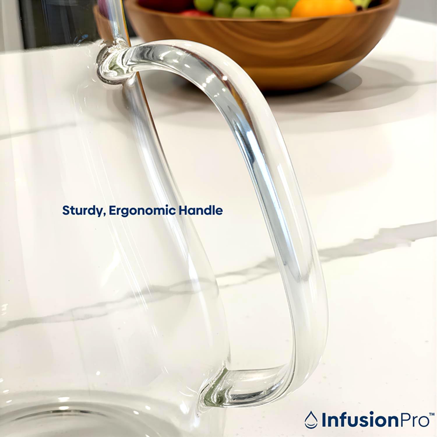 Infusion Pro microwave and dishwasher safe pitcher for quick heating and cleanup