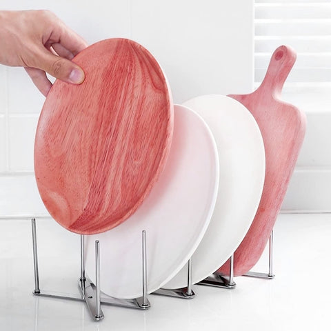 Inheming dish rack adjustable size fits your cabinet, counter, or drawer.