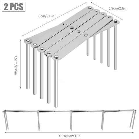 Inheming dish rack stable feet prevent slips for safe drying.